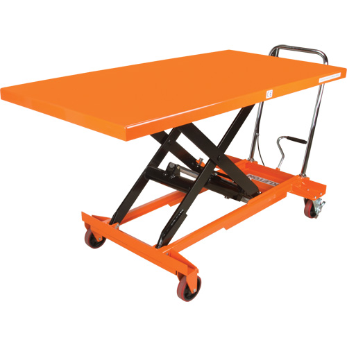 Hydraulic Scissor Lift Table, 63" L x 31-1/2" W, Steel, 1100 lbs. Capacity OSI Industrial Sales