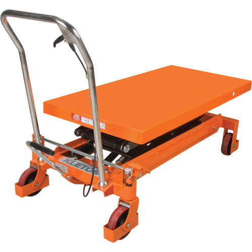 Hydraulic Scissor Lift Table, 48" L x 24" W, Steel, 1540 lbs. Capacity OSI Industrial Sales
