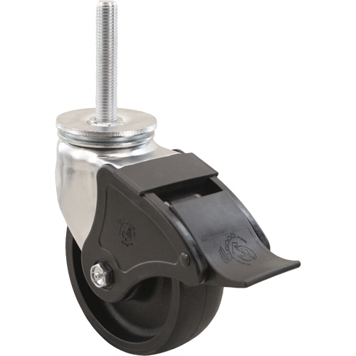 Emaxx RollX Wow Caster, Swivel with Brake, 4" (101.6 mm) Dia., 1200 lbs. (544.3 kg.) Capacity OSI Industrial Sales
