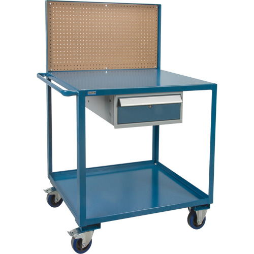 Chariot de service mobile, 2 Tiers, 24" la x 57" h x 40" p, Capacit&eacute; 1200 lb OSI Industrial Sales