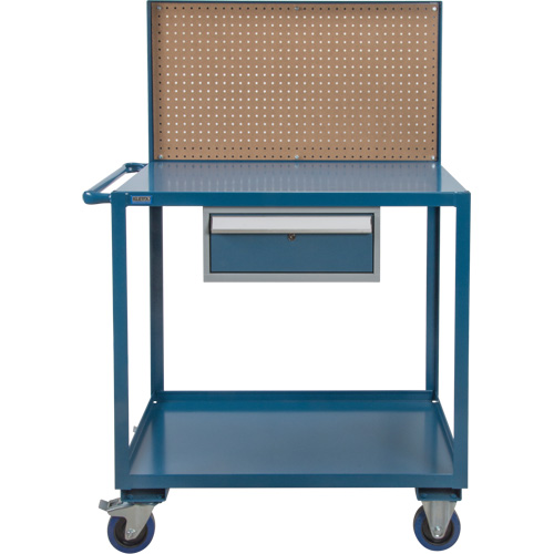 Chariot de service mobile, 2 Tiers, 24" la x 57" h x 40" p, Capacit&eacute; 1200 lb OSI Industrial Sales