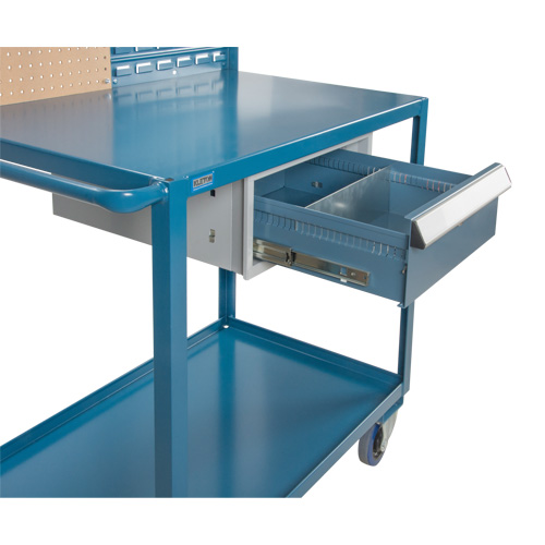 Chariot de service mobile, 2 Tiers, 24" la x 57" h x 40" p, Capacit&eacute; 1200 lb OSI Industrial Sales