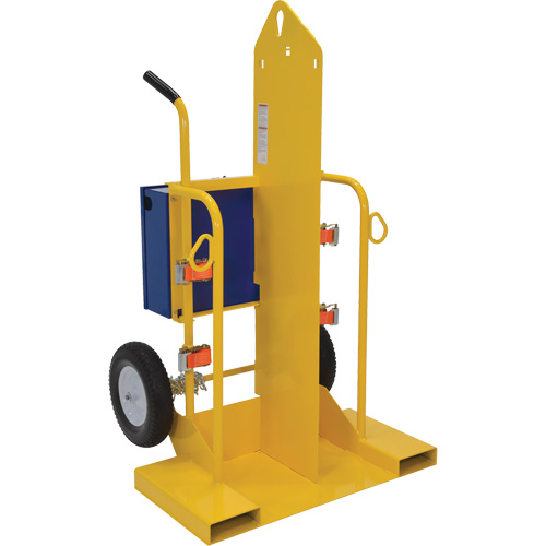 Welding Cylinder Torch Cart, Foam-Filled Wheels, 24" W x 19-1/2" L Base, 500 lbs. OSI Industrial Sales