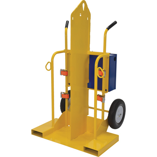 Welding Cylinder Torch Cart, Foam-Filled Wheels, 24" W x 19-1/2" L Base, 500 lbs. OSI Industrial Sales