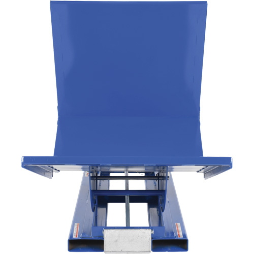 Open Sided Hopper, Steel, 1 cu.yd., Blue OSI Industrial Sales