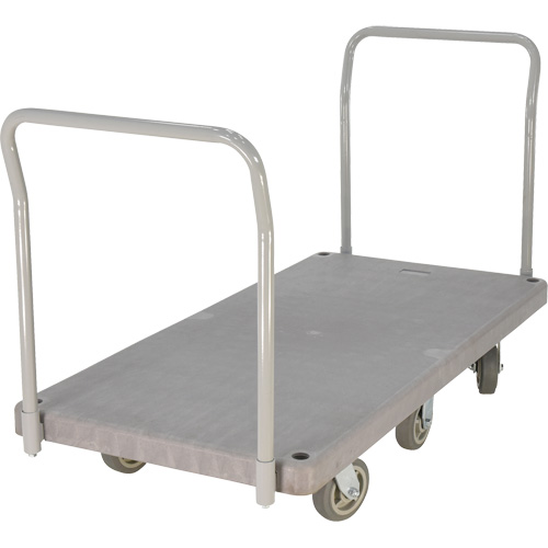 Chariot &agrave; plateforme en plastique robuste, 60" lo x 30" la, 3000 lb cap, Roues Polyur&eacute;thane OSI Industrial Sales