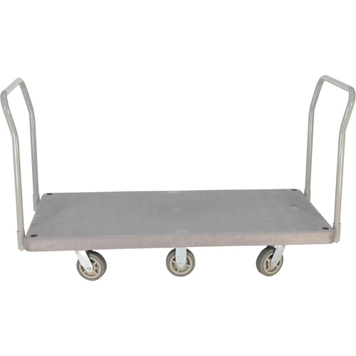 Chariot &agrave; plateforme en plastique robuste, 60" lo x 30" la, 3000 lb cap, Roues Polyur&eacute;thane OSI Industrial Sales