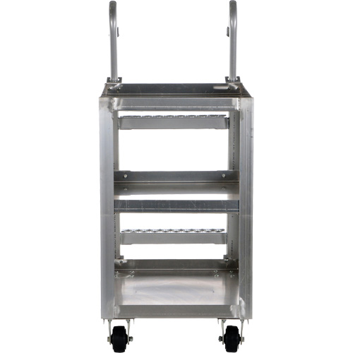 Chariot de pr&eacute;l&egrave;vement de stock, Aluminium, 21-7/8" la x 40" p, 3 tablettes, Capacit&eacute; 660 lb OSI Industrial Sales