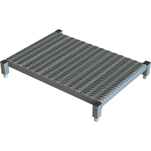 Adjustable Height One-Step Work Platform, 24" W x 36" D, 800 lbs. Capacity, All-Welded OSI Industrial Sales