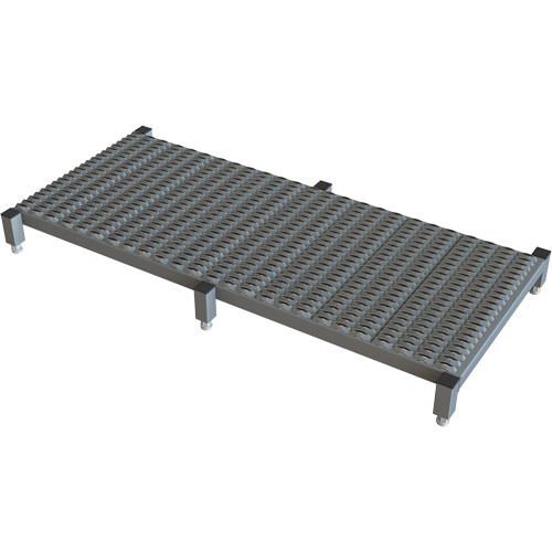 Adjustable Height One-Step Work Platform, 24" W x 59" D, 800 lbs. Capacity, All-Welded OSI Industrial Sales