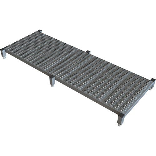 Adjustable Height One-Step Work Platform, 24" W x 71" D, 800 lbs. Capacity, All-Welded OSI Industrial Sales