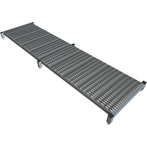 Adjustable Height One-Step Work Platform, 24" W x 97" D, 800 lbs. Capacity, All-Welded OSI Industrial Sales