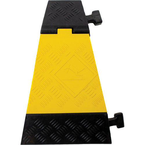 Protecteur de c&acirc;ble tourne-&agrave;-gauche robuste Powerhouse, 3 canaux, 12" lo x 19,75" la x 3" h OSI Industrial Sales