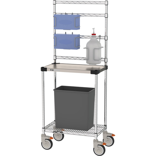 Sanitizer Station, Stainless Steel, 24" x 60" x 14", 900 lbs. Capacity OSI Industrial Sales