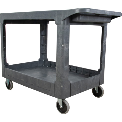 Chariot utilitaire pour l'entretien avec tablette plate, 2 tiers, 25-1/4" x 32-1/4" x 44", Capacit&eacute; 550 lb OSI Industrial Sales