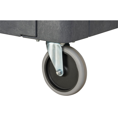Chariot utilitaire pour l'entretien avec tablette plate, 2 tiers, 25-1/4" x 32-1/4" x 44", Capacit&eacute; 550 lb OSI Industrial Sales