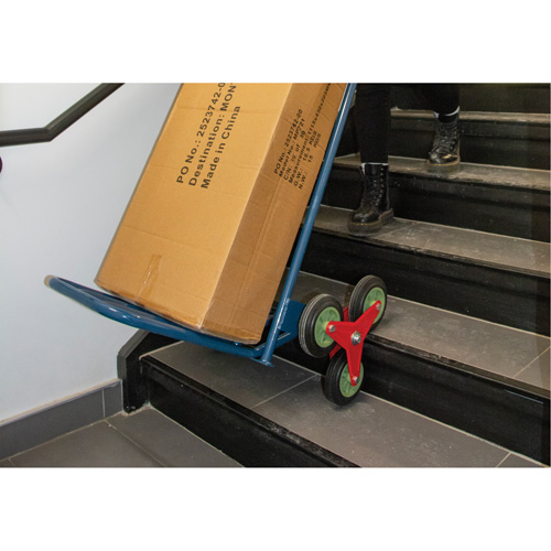 Stair Climbing Hand Truck, Steel Frame, 23-3/4" W x 45-5/8" H, 300 lbs. Capacity OSI Industrial Sales