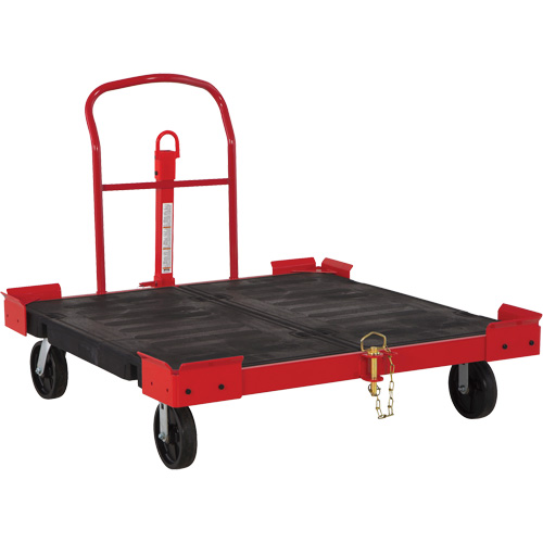 Towable Pallet Cart, 54-1/2" L x 51" W, 2500 lbs. Cap., Polyolefin Wheels OSI Industrial Sales