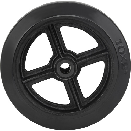 Mold-On Rubber Wheel, 10" (254 mm) Dia. x 2" (50.8 mm) W, 948 lbs. (430 kg) Capacity OSI Industrial Sales