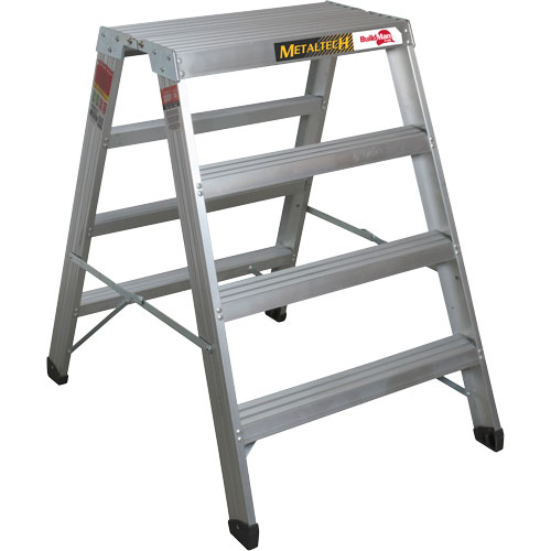 Poste de travail chevalet de sciage portatif, Cadre Aluminium, 12-1/4" p x 48" h OSI Industrial Sales