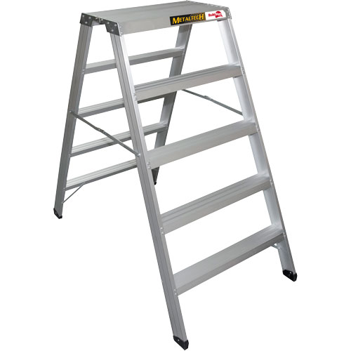 Poste de travail chevalet de sciage portatif, Cadre Aluminium, 12-1/4" p x 56" h OSI Industrial Sales