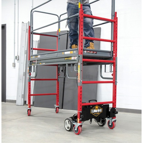 Complete Motorized Buildman 6' Baker Scaffold Kit, 31" D x 118-3/4" H OSI Industrial Sales