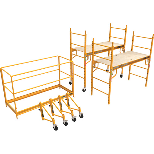 Complete 12' Drywall Baker Scaffold Tower Set, 58-1/2" D x 183" H OSI Industrial Sales