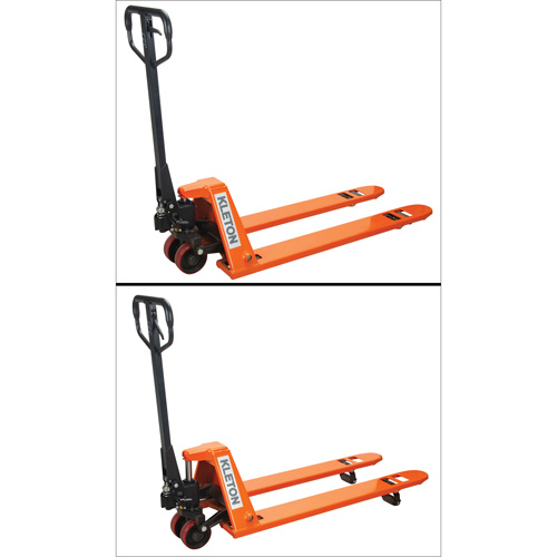 Low Profile Hydraulic Pallet Trucks, 48" L x 20.5" W, 3300 lbs. Cap. OSI Industrial Sales