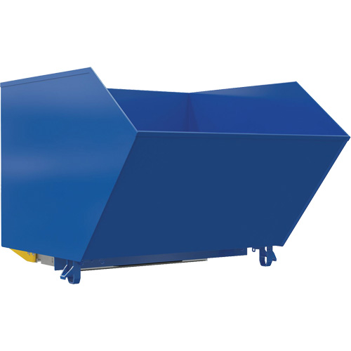 Conteneur autobasculeur moyennement lourd en style H, Acier, 1-1/2 vg³, Bleu OSI Industrial Sales
