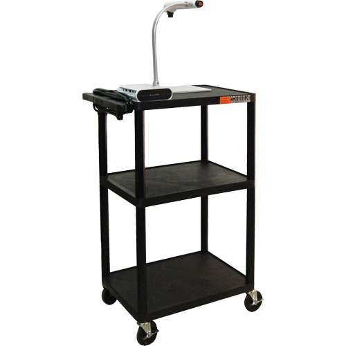 Electric Utility Cart, 3 Tiers, 24" x 42" x 18", 300 lbs. Capacity OSI Industrial Sales