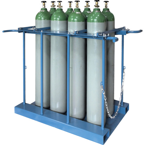 Support de rangement pour 8 cylindres pour chariot &eacute;l&eacute;vateur OSI Industrial Sales