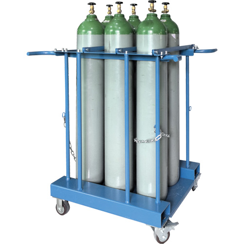 Support de rangement pour 6 cylindres pour chariot &eacute;l&eacute;vateur OSI Industrial Sales