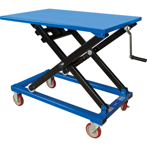 Manual Scissor Lift Table, 37-3/8" L x 23-5/8" W, Steel, 660 lbs. Capacity OSI Industrial Sales