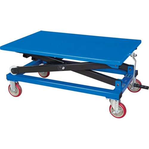 Manual Scissor Lift Table, 37-3/8" L x 23-5/8" W, Steel, 660 lbs. Capacity OSI Industrial Sales