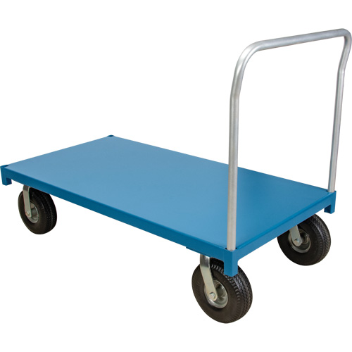 Heavy-Duty Platform Truck, 48" L x 24" W, 1200 lbs. Capacity, Flat Free Casters OSI Industrial Sales