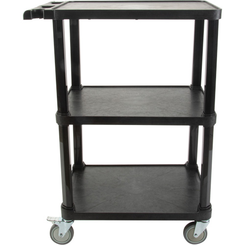 Chariot utilitaire avec tablette plate, 3 tiers, 18-1/8" x 37-3/8" x 27-3/4", Capacit&eacute; 330 lb OSI Industrial Sales