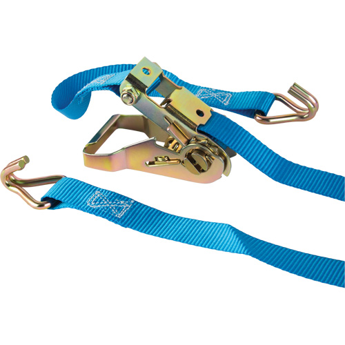 Ratchet Strap, J-Hook, 16' W x 1" L, 835 lbs. (379 kg) Working Load Limit OSI Industrial Sales