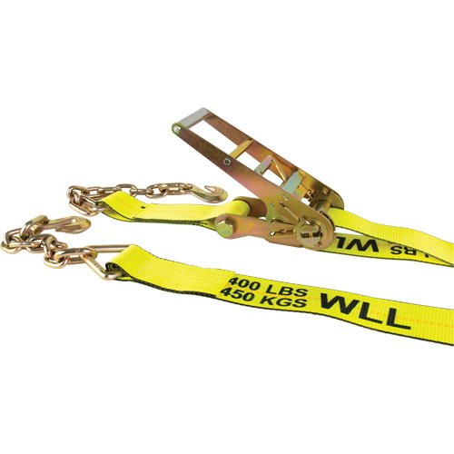 Winch Strap, Chain Anchor, 3" W x 30' L, 5400 lbs. (2449 kg) Working Load Limit OSI Industrial Sales