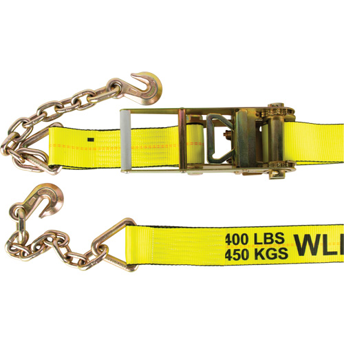 Winch Strap, Chain Anchor, 3" W x 30' L, 5400 lbs. (2449 kg) Working Load Limit OSI Industrial Sales
