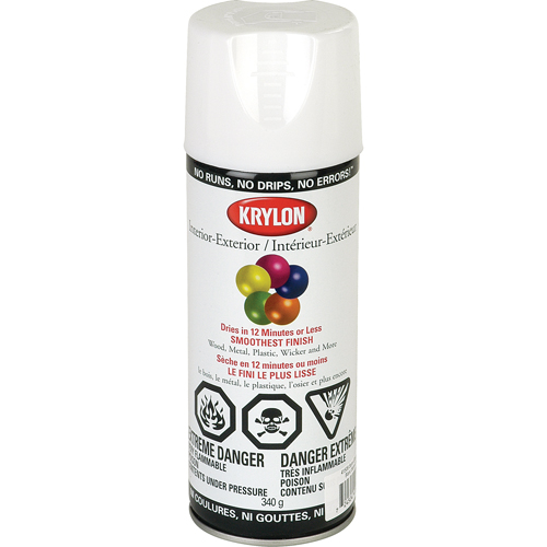 Laque industrielle Acryli-Quik, Blanc, Semi-brillant, 12 oz, Canette a&eacute;rosol OSI Industrial Sales