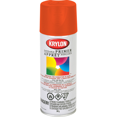Peinture &agrave; pulv&eacute;riser fluorescente, Rouge/orange fluorescent, 11 oz, Canette a&eacute;rosol OSI Industrial Sales