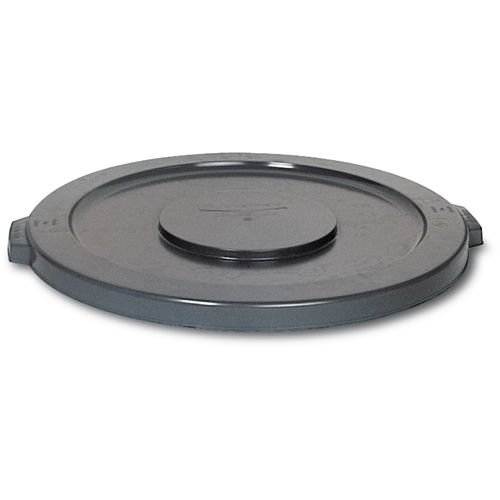 Couvercles ronds Brute, Couvercle plat, Plastique/Poly&eacute;thyl&egrave;ne, Convient aux contenants 15-5/8" dia. OSI Industrial Sales