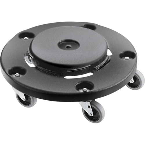 Brute&reg; Dolly, Polyethylene, Black, Fits: 20 - 55 US Gal. OSI Industrial Sales