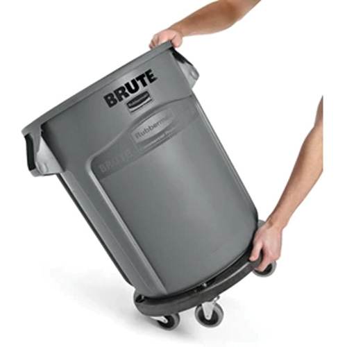 Brute&reg; Dolly, Polyethylene, Black, Fits: 20 - 55 US Gal. OSI Industrial Sales