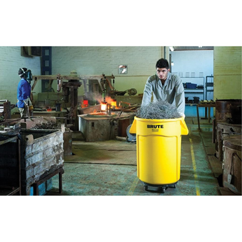 Brute&reg; Dolly, Polyethylene, Black, Fits: 20 - 55 US Gal. OSI Industrial Sales