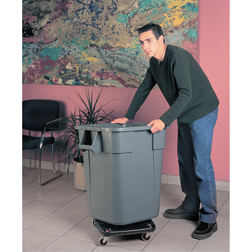 Square BRUTE&reg; Dollies, Polyethylene, Black OSI Industrial Sales