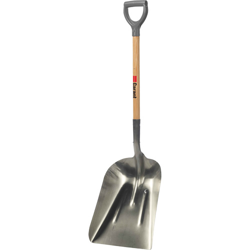 Grain Scoop #8, Wood, Aluminum Blade, D-Grip Handle OSI Industrial Sales