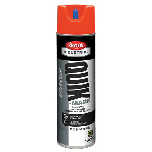 Peinture de marquage industrielle invers&eacute;e &agrave; base de solvant Quik-Mark, 17 oz, Canette a&eacute;rosol OSI Industrial Sales