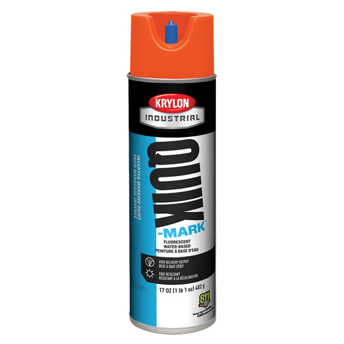 Industrial Quik-Mark Water-Based Inverted Marking Paint, 17 oz., Aerosol Can OSI Industrial Sales