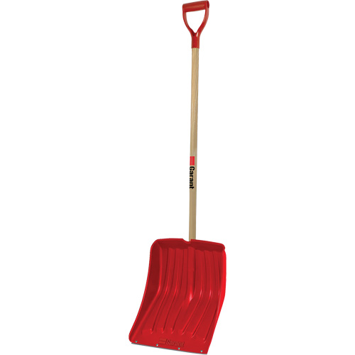Alpine Snow Shovel, Polypropylene Blade, 13-9/10" Wide, D-Grip Handle, Wearstrip Included OSI Industrial Sales